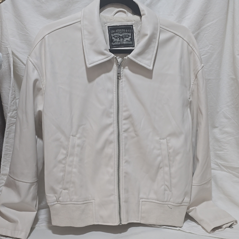 Levi's Classic Cream Leather Jacket